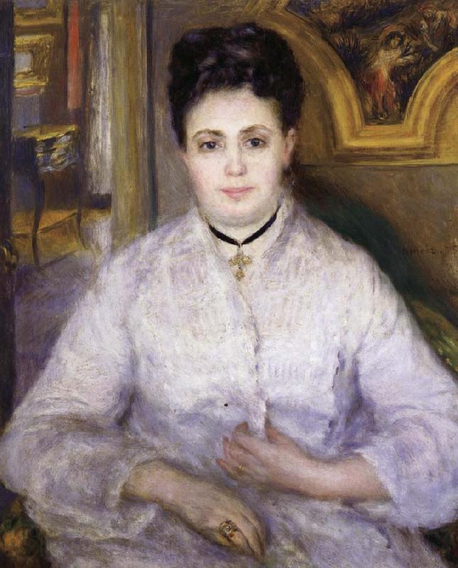 Pierre Renoir Madame Victor Chocquet Norge oil painting art